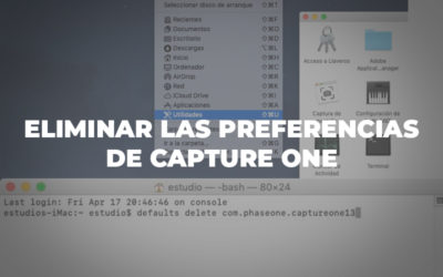 Eliminar las preferencias de Capture One