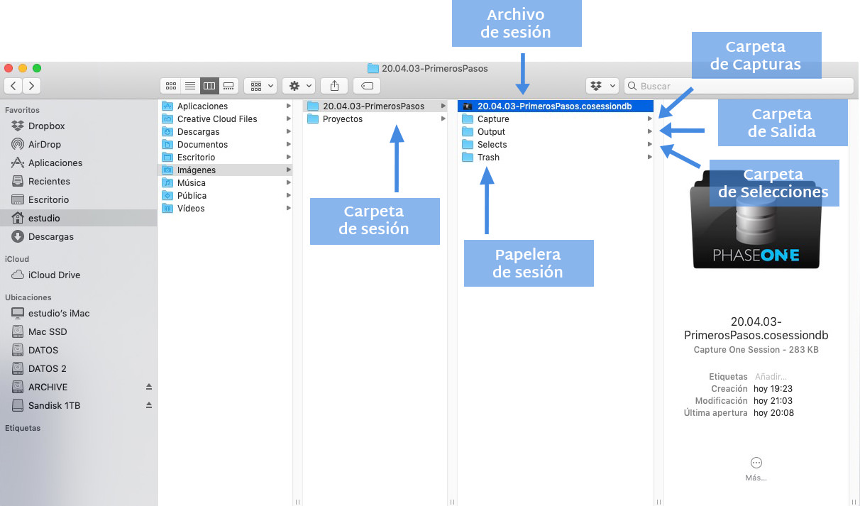 primeros pasos con capture one