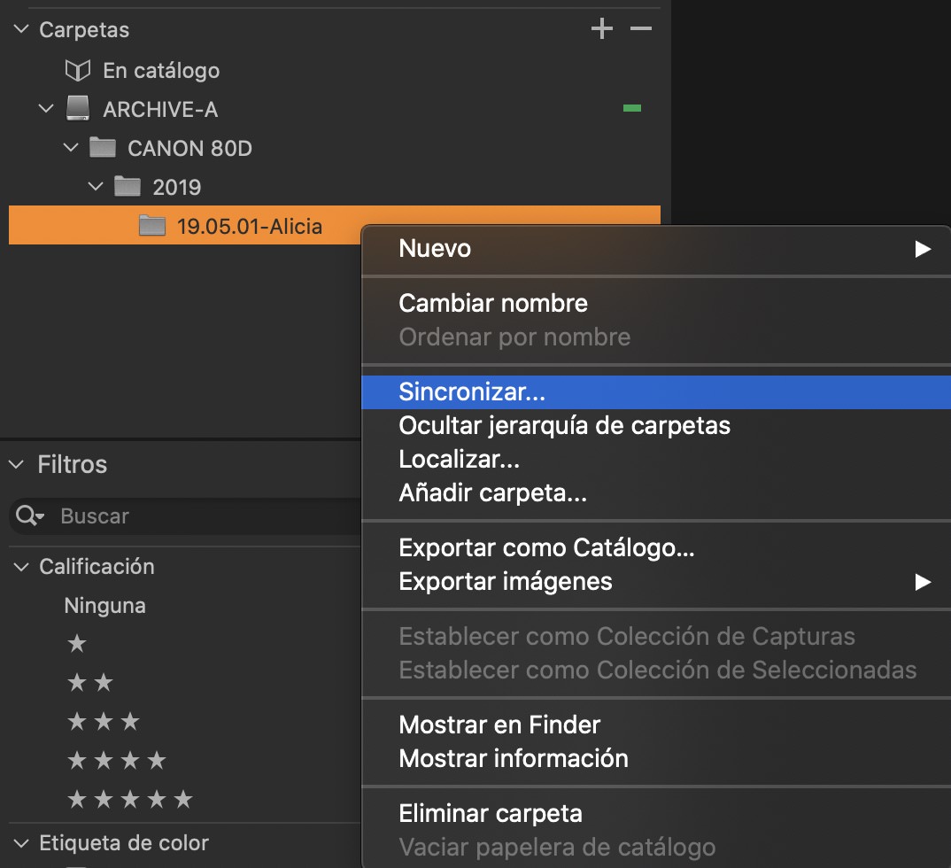 primeros pasos con capture one