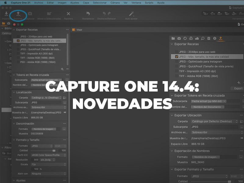 Capture One 14.4: Novedades